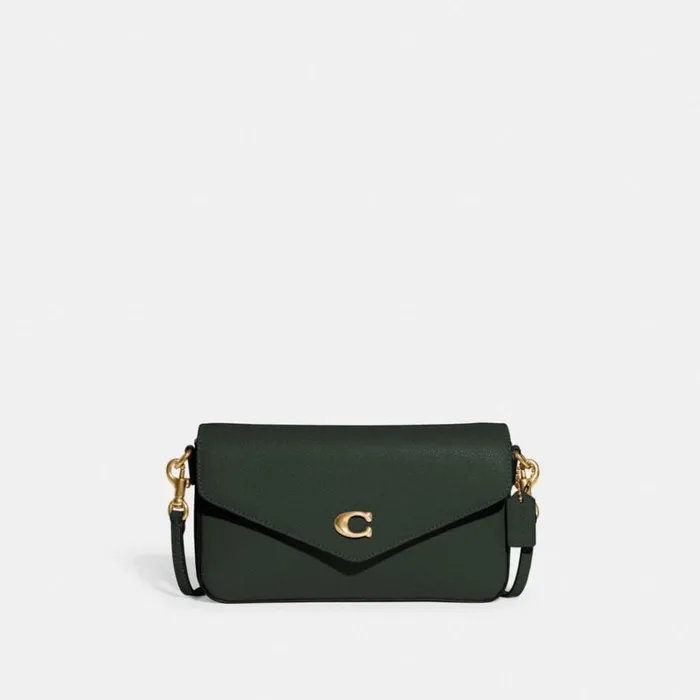 Women Crossbody Bags Coach Wyn Crossbody Brassamazon Green