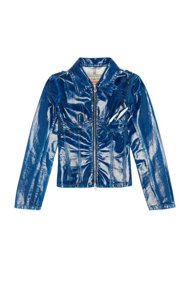 Women DeMillyFsc Dark Blue Diesel Outerwear And Jackets Women DeMillyFsc Dark Blue Diesel Outerwear And Jackets