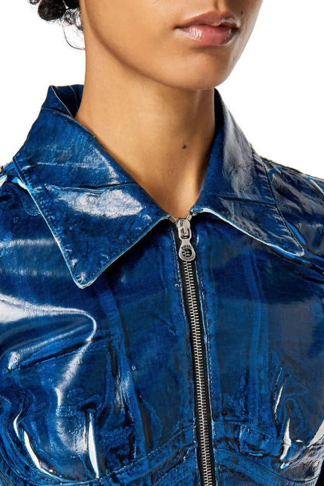 Women DeMillyFsc Dark Blue Diesel Outerwear And Jackets Women DeMillyFsc Dark Blue Diesel Outerwear And Jackets
