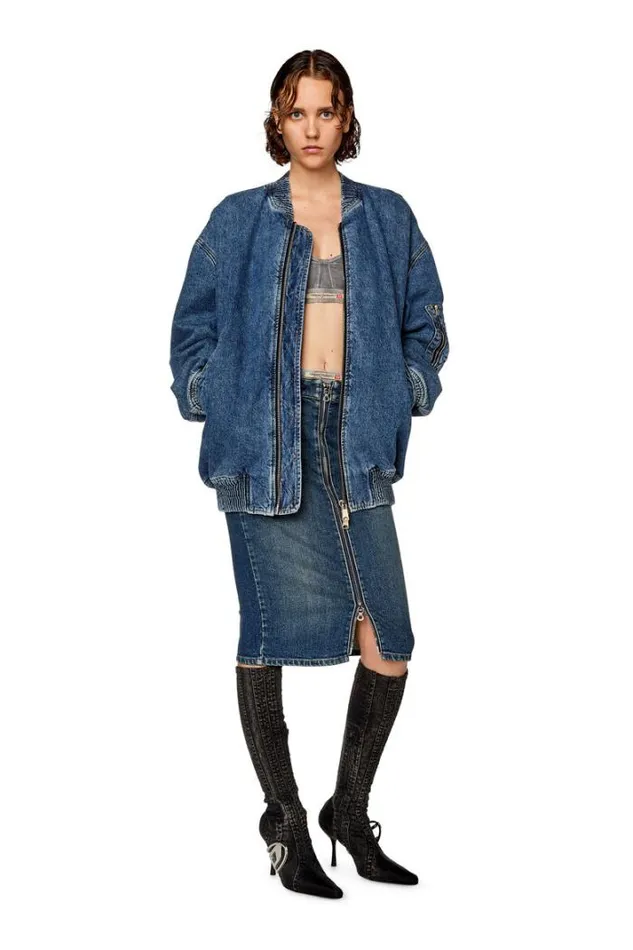 Women DePencilZ Dark Blue Diesel Skirts