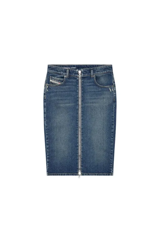 Women DePencilZ Dark Blue Diesel Skirts Women DePencilZ Dark Blue Diesel Skirts