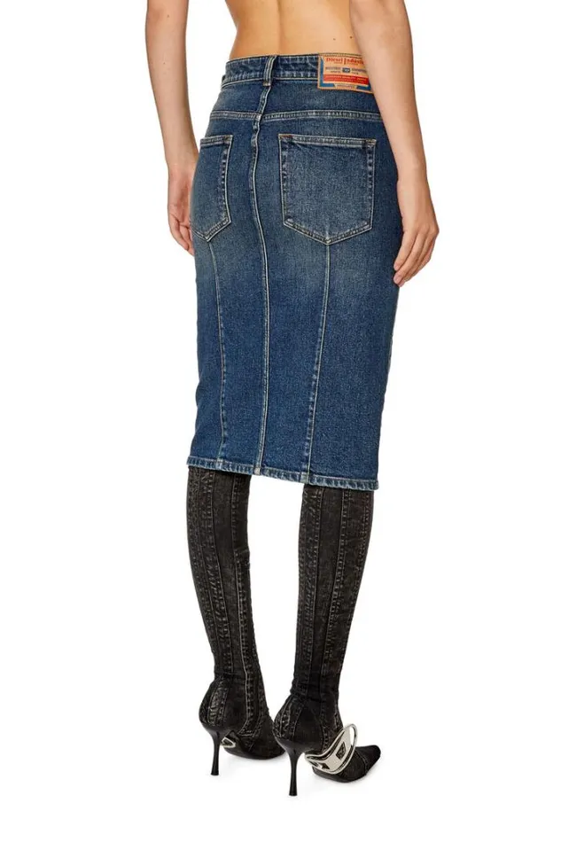 Women DePencilZ Dark Blue Diesel Skirts Women DePencilZ Dark Blue Diesel Skirts
