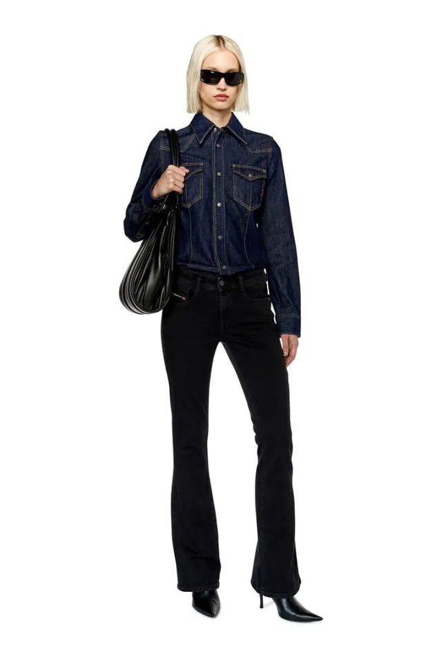 Women DeWaves Dark Blue Diesel Shirts