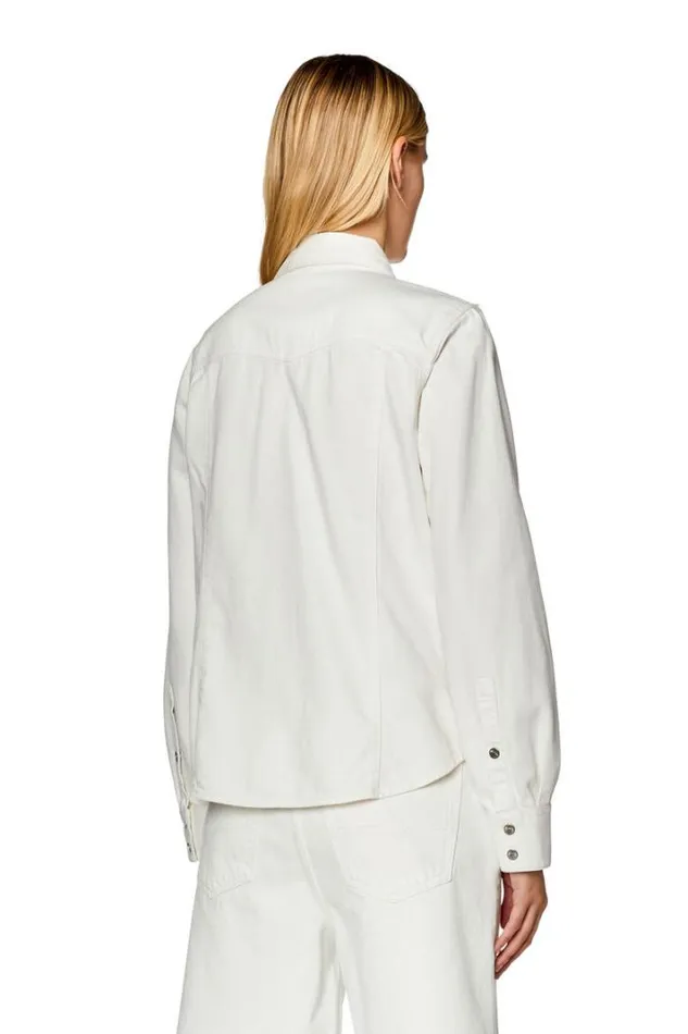 Women DeWaves White Diesel Shirts Women DeWaves White Diesel Shirts