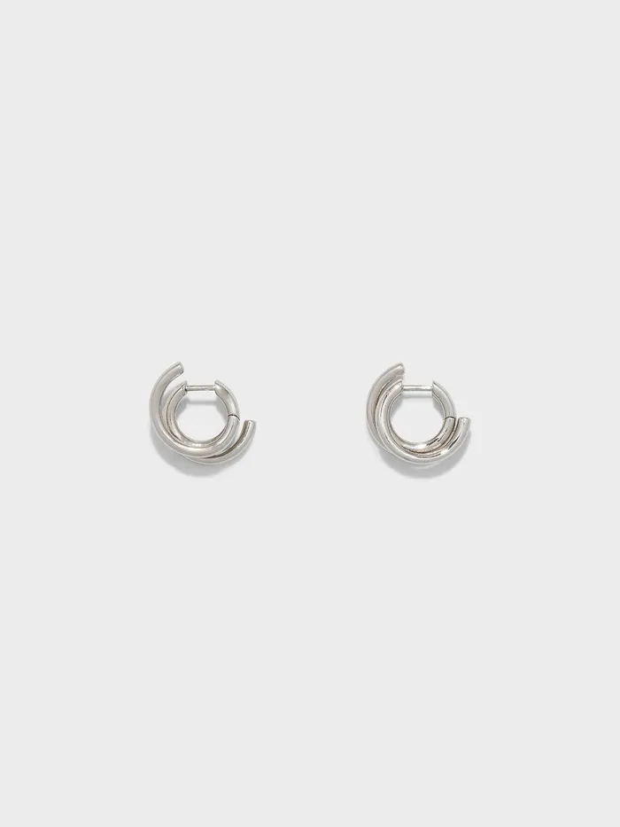 Women Dean PalladiumPlated Hoop Earrings Aeyde Earrings