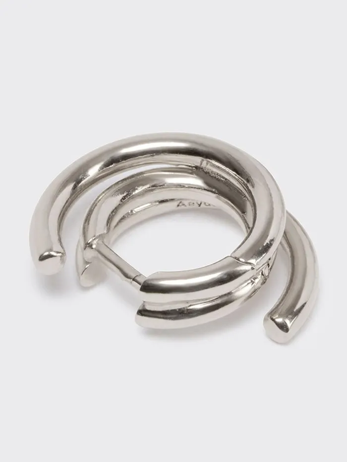 Women Dean PalladiumPlated Hoop Earrings Aeyde Earrings