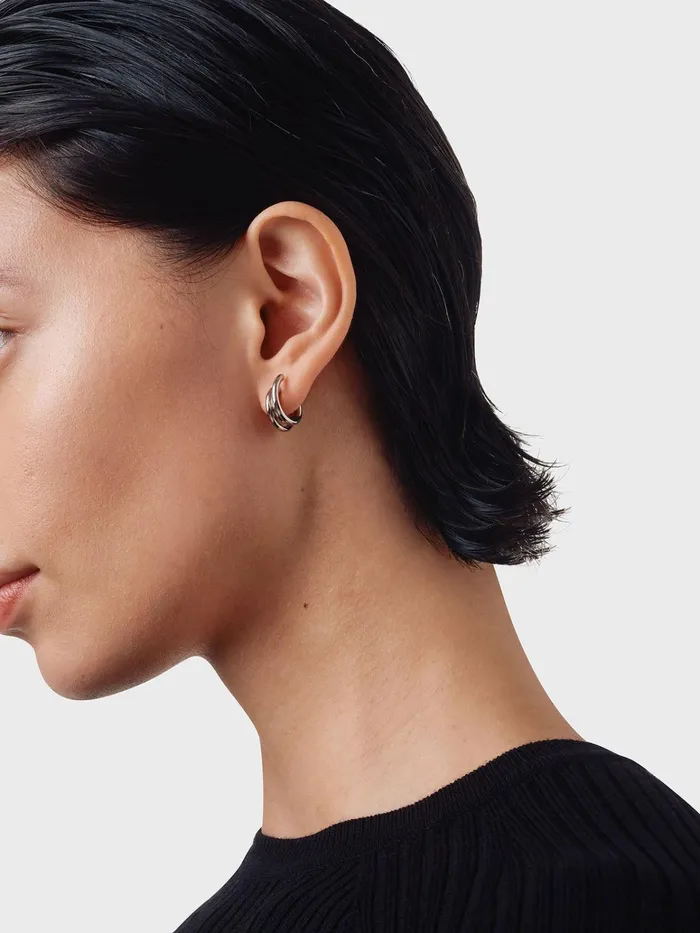 Women Dean PalladiumPlated Hoop Earrings Aeyde Earrings