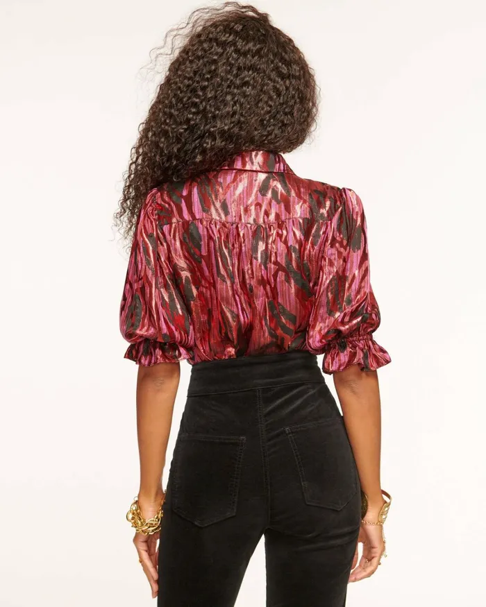 Women Dina Button Down Bodysuit Spruce Ramy Brook Tops Women Dina Button Down Bodysuit Spruce Ramy Brook Tops