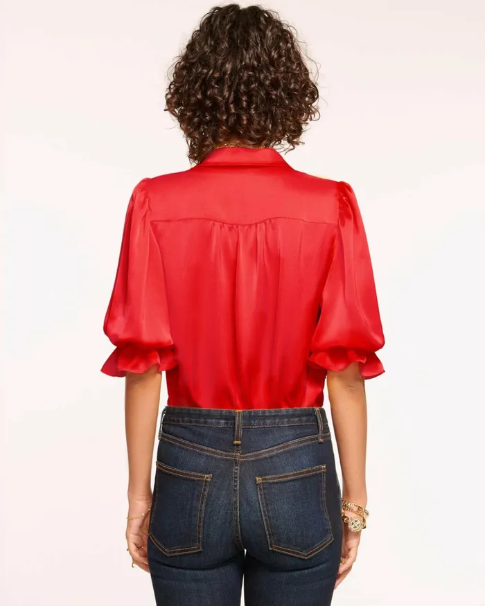 Women Dina Button Down Bodysuit Spruce Ramy Brook Tops Women Dina Button Down Bodysuit Spruce Ramy Brook Tops