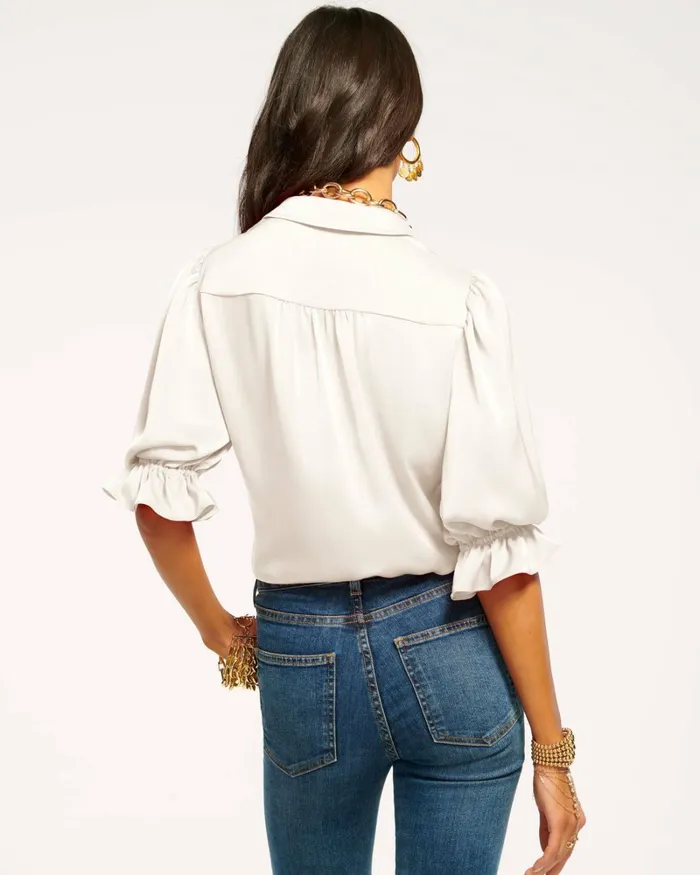 Women Dina Button Down Bodysuit Spruce Ramy Brook Tops Women Dina Button Down Bodysuit Spruce Ramy Brook Tops