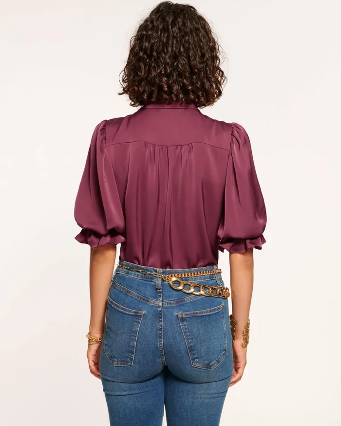 Women Dina Button Down Bodysuit Spruce Ramy Brook Tops Women Dina Button Down Bodysuit Spruce Ramy Brook Tops