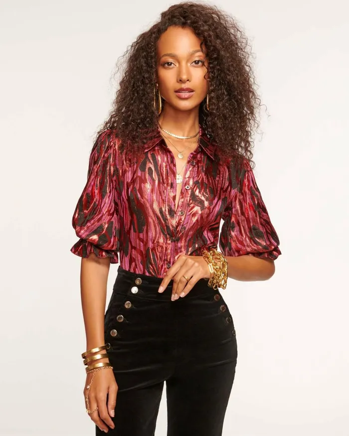 Women Dina Button Down Bodysuit Spruce Ramy Brook Tops Women Dina Button Down Bodysuit Spruce Ramy Brook Tops