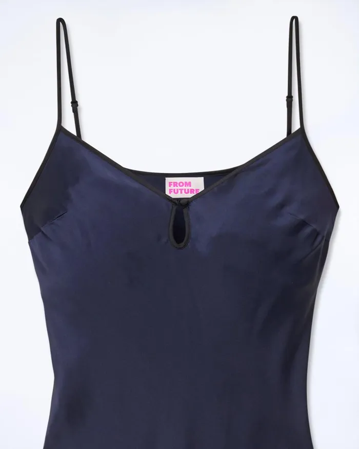 Women Dresses and Jumpsuits From Future Giula Long Strap Dress Navy