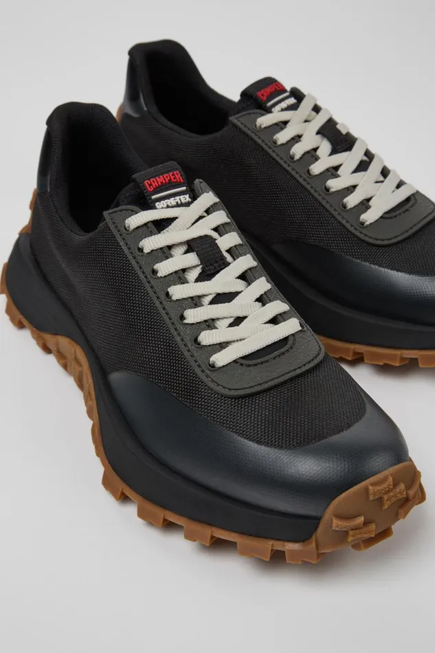 Women Drift Trail VIBRAM GORETEX Black Textile Sneakers Camper Sneakers