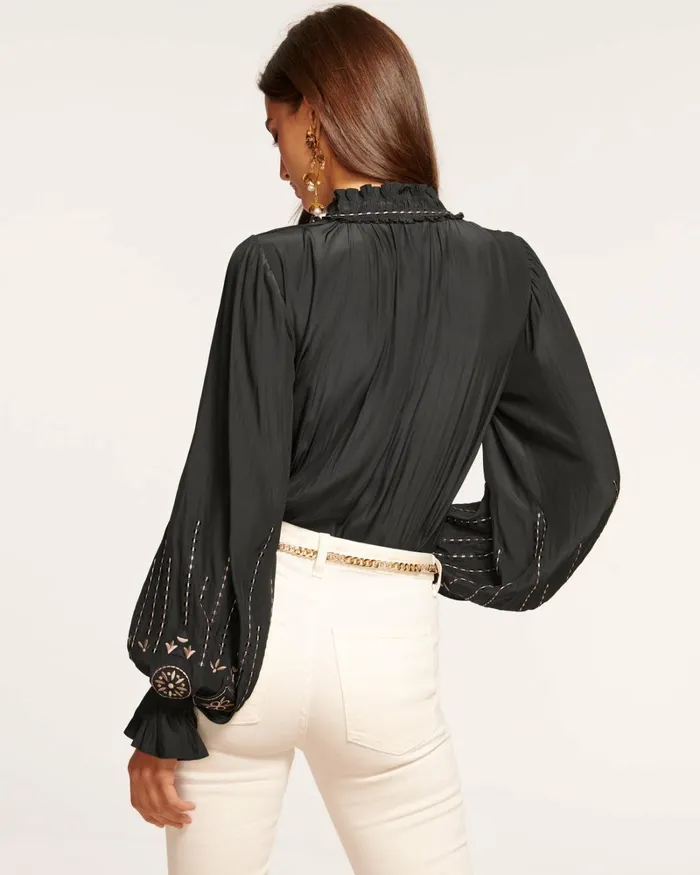 Women Eleanor Embellished Blouse Ivory Ramy Brook Tops Women Eleanor Embellished Blouse Ivory Ramy Brook Tops