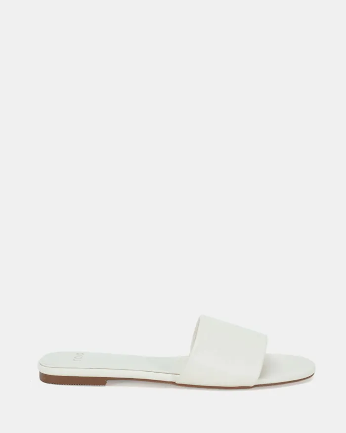 Women Flat Sandals NOVO Shoes SADELLA WHITE Sandals