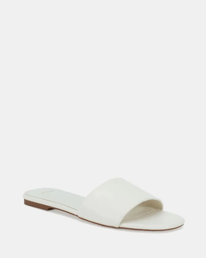 Women Flat Sandals NOVO Shoes SADELLA WHITE Sandals