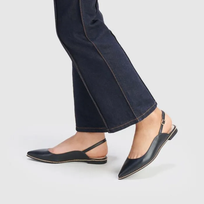 Women Flats and Loafers Coach Vae Skimmer Black Women Flats and Loafers Coach Vae Skimmer Black