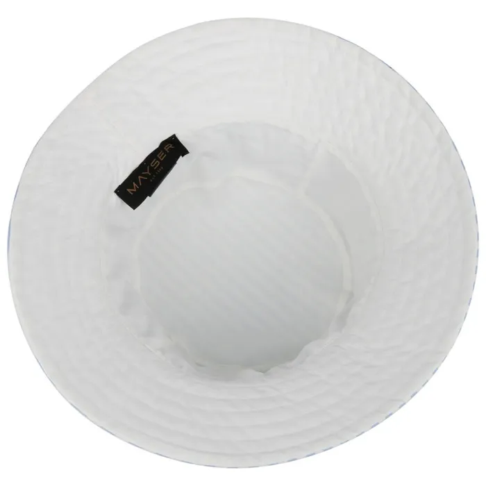 Women Floppy Hats Mayser Malu Stripes Reversible Hat Light Blue Women Floppy Hats Mayser Malu Stripes Reversible Hat Light Blue