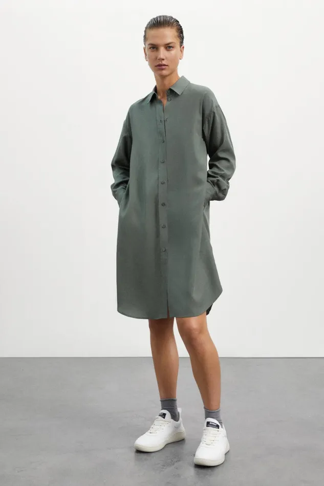 Women Green Topaz Dress Ecoalf Dresses