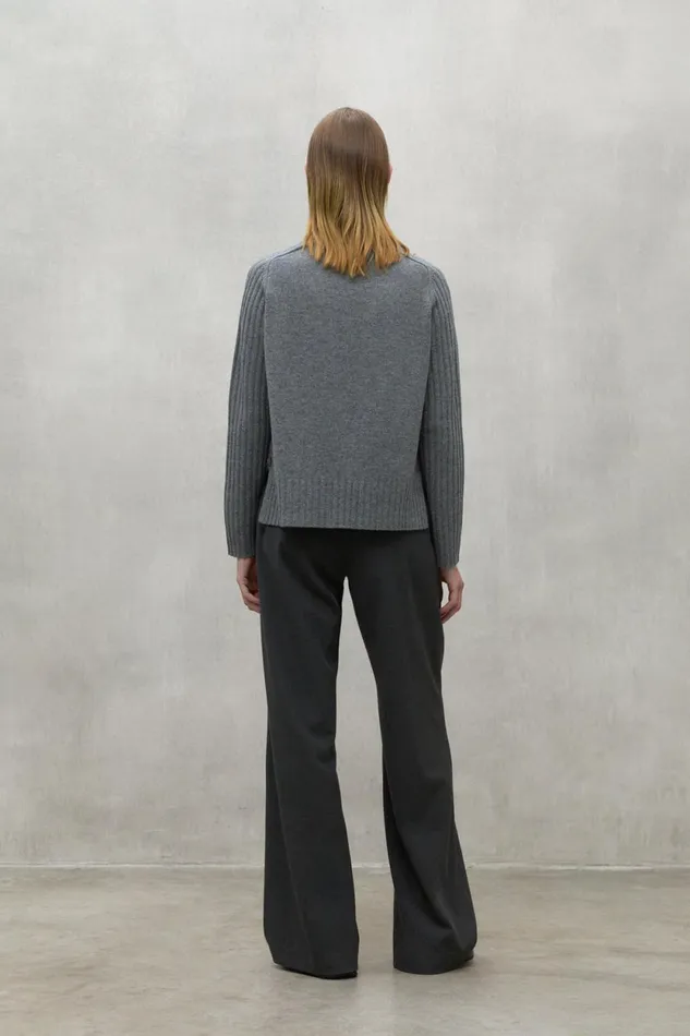 Women Grey Eucalipto Sweater Ecoalf Knitwear