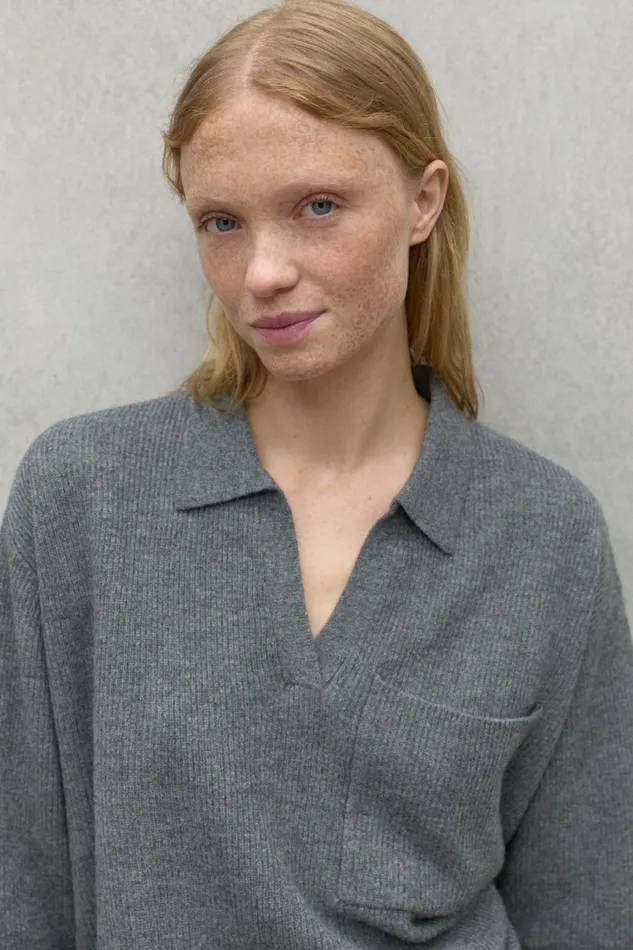 Women Grey Jaca Sweater Ecoalf Knitwear