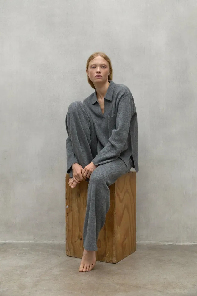 Women Grey Jaca Sweater Ecoalf Knitwear