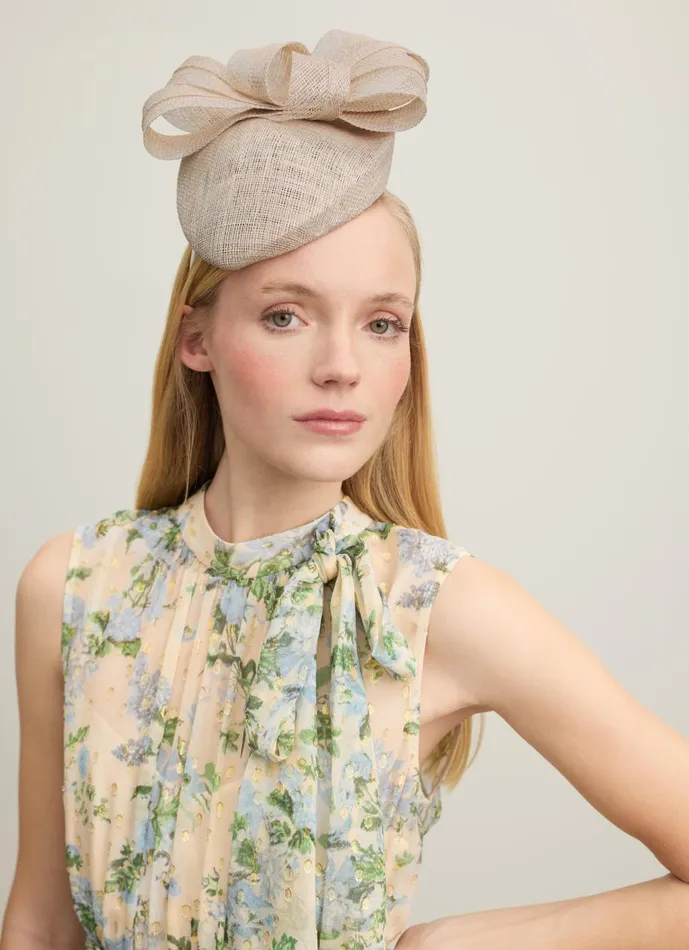 Women Hats and Fascinators LKBennett Elowen Metallic Mesh Bow Detail Fascitor Women Hats and Fascinators LKBennett Elowen Metallic Mesh Bow Detail Fascitor