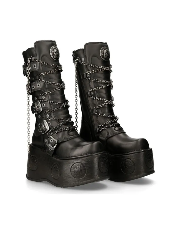 Women High Boot Metallic M1013C12 New Rock Platform