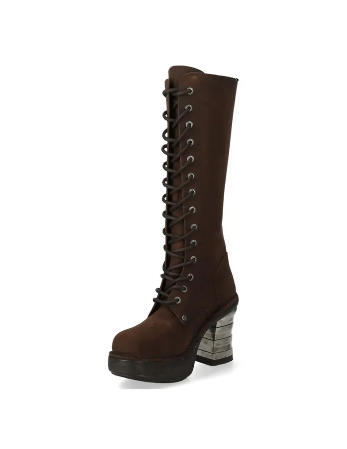 Women High Boot Metallic M8357C2 New Rock Boots Women High Boot Metallic M8357C2 New Rock Boots