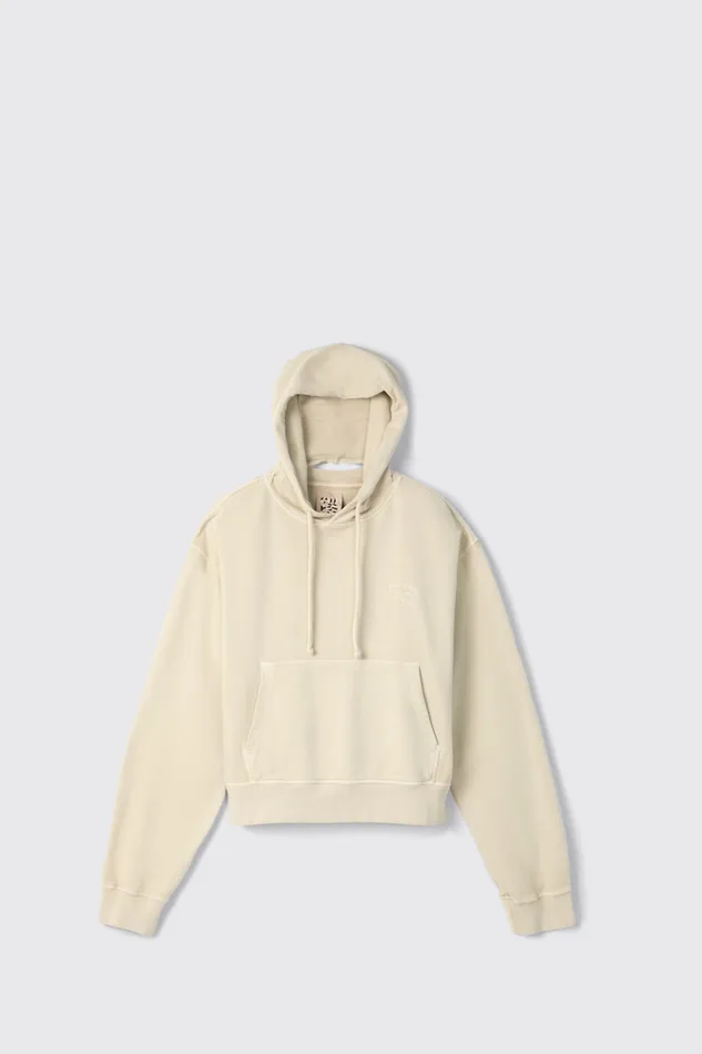 Women Hoodie Beige Organic Cotton Hoodie Camper Jersey Women Hoodie Beige Organic Cotton Hoodie Camper Jersey