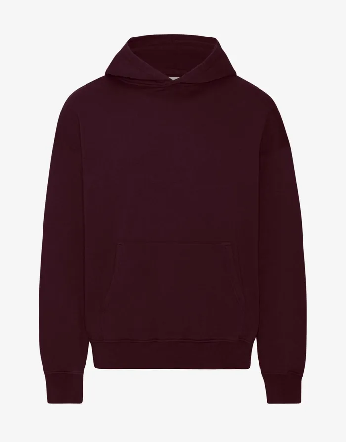 Women Hoodies Colorful Standard Organic Oversized Hood Oxblood Red