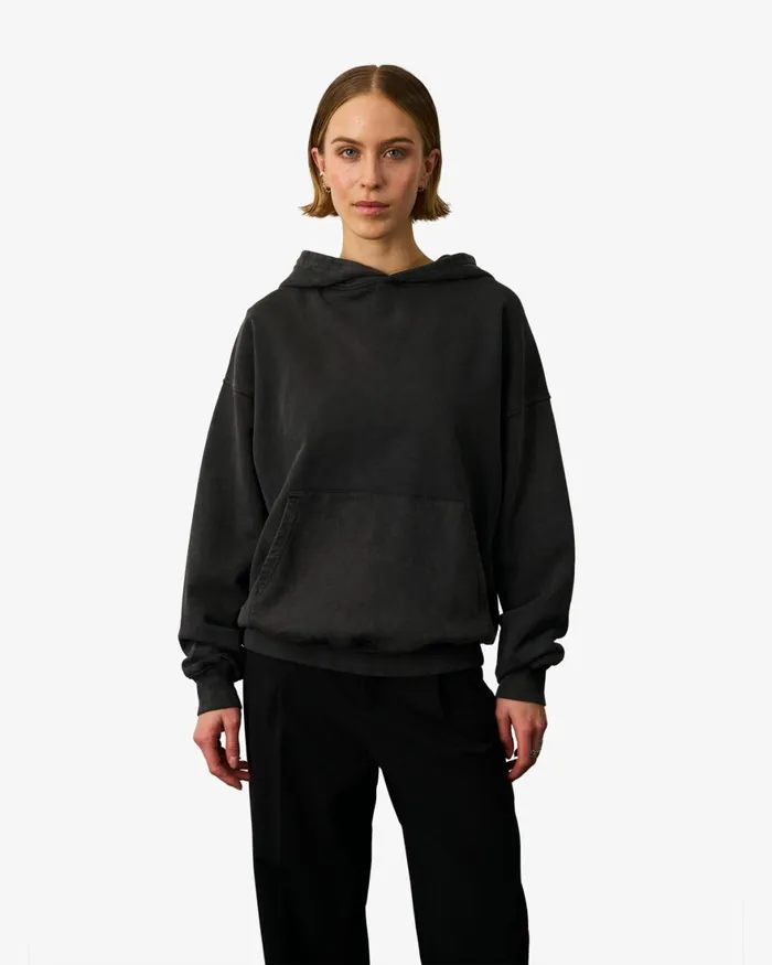 Women Hoodies Colorful Standard Organic Oversized Hood Sunny Orange