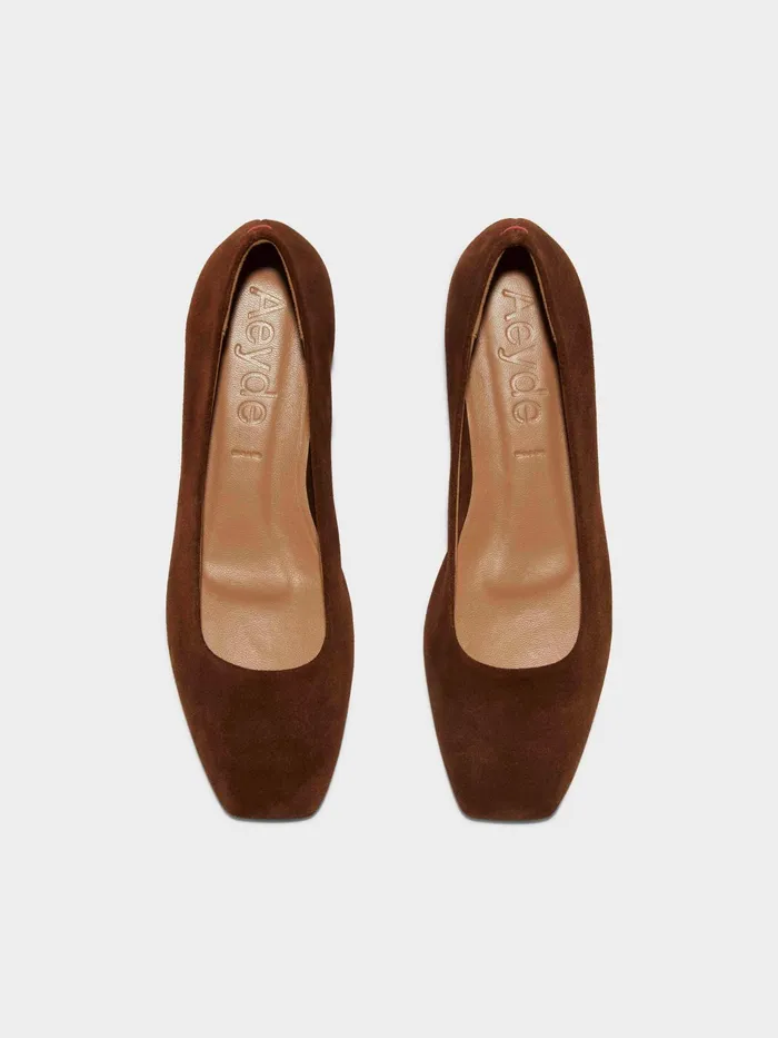 Women Ida Suede Ballet Flats Aeyde Flats