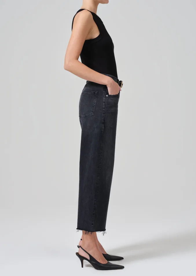 Women Jeans Citizens Of Humanity Ayla Raw Hem Crop In Bronson