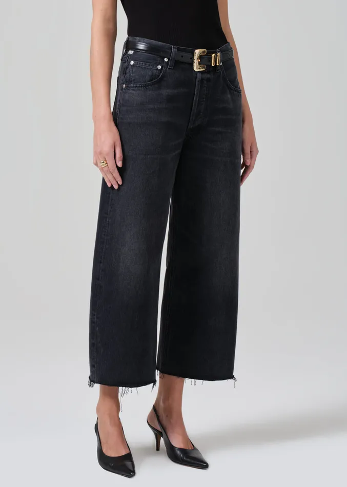 Women Jeans Citizens Of Humanity Ayla Raw Hem Crop In Bronson