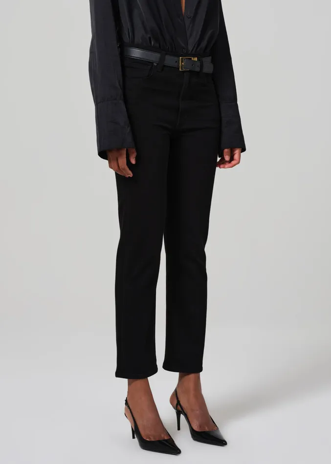 Women Jeans Citizens Of Humanity Caia Straight In Plush Black