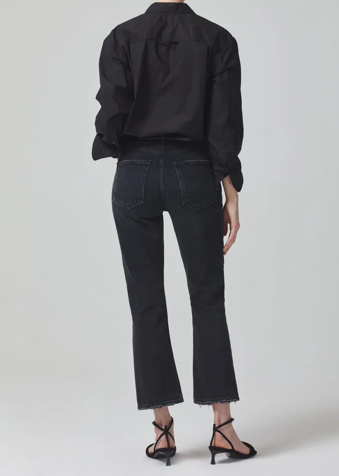 Women Jeans Citizens Of Humanity Isola Mid Rise Cropped Boot In Stormy