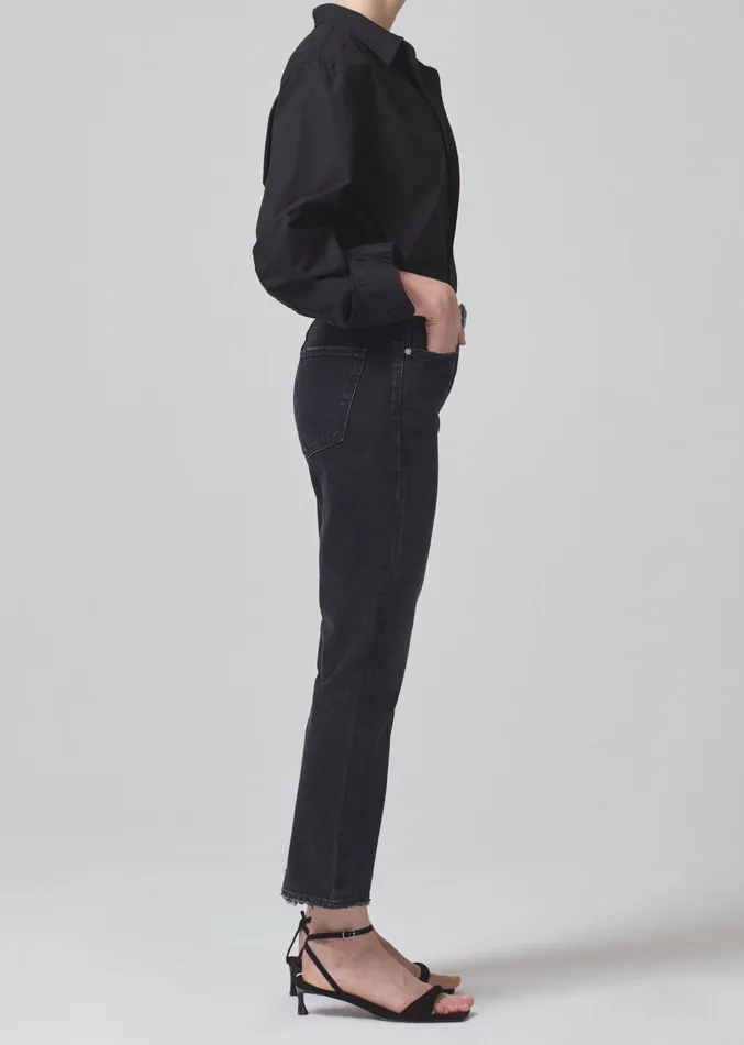 Women Jeans Citizens Of Humanity Isola Mid Rise Cropped Boot In Stormy