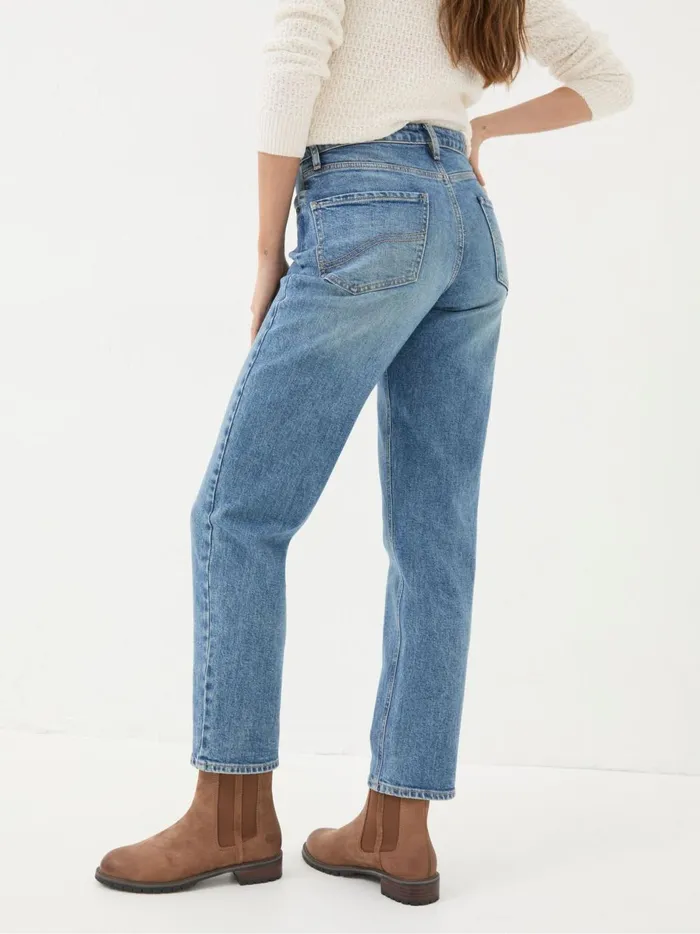 Women Jeans Fat Face Blue Denim Boyfriend Chesham Girlfriend Jeans