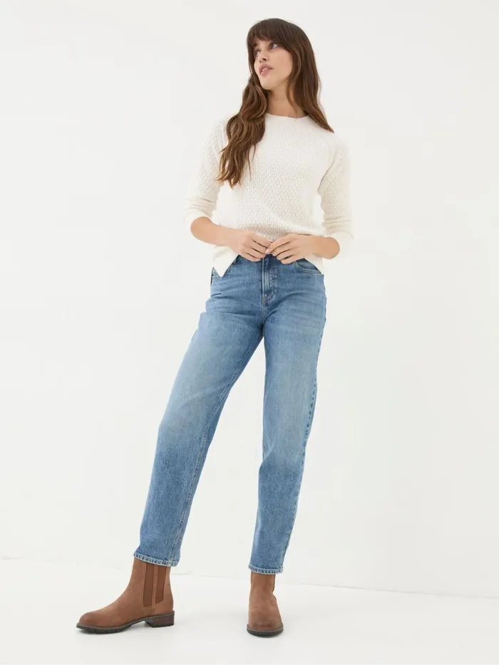 Women Jeans Fat Face Blue Denim Boyfriend Chesham Girlfriend Jeans