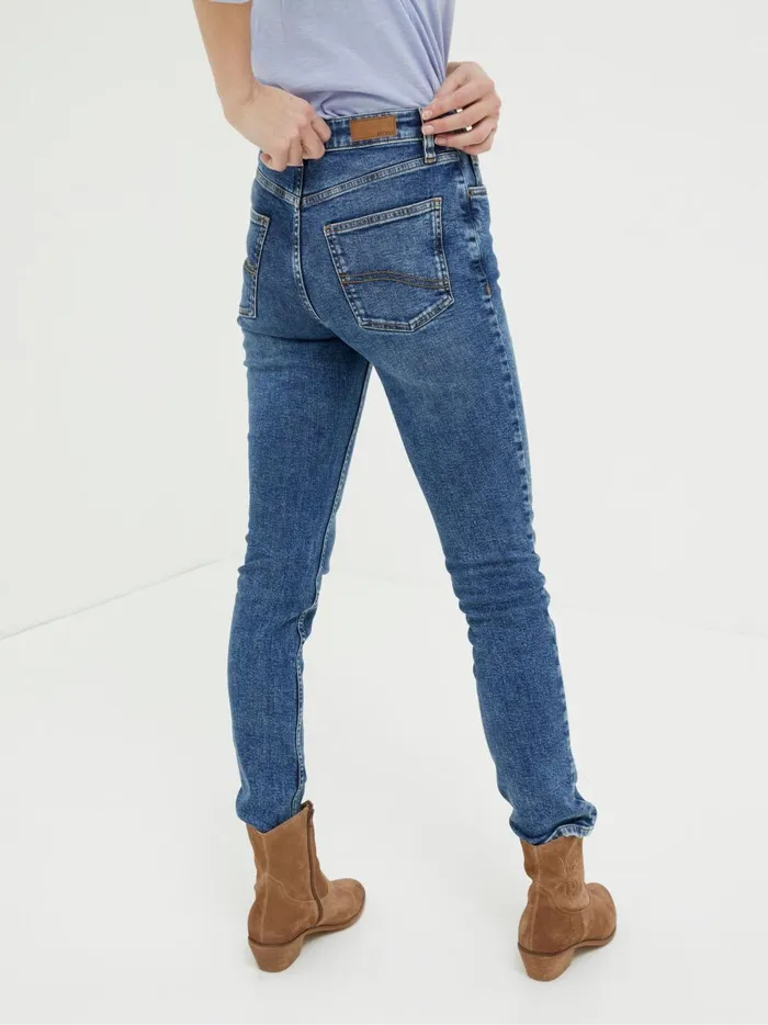 Women Jeans Fat Face Sway Blue Slim Jeans