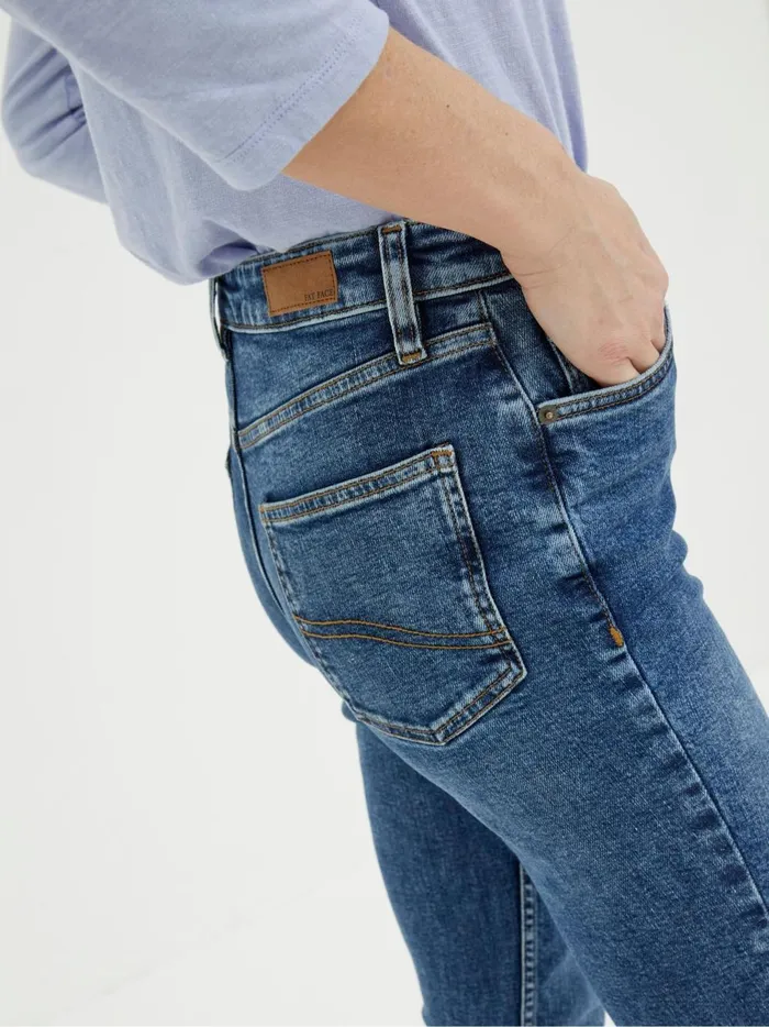 Women Jeans Fat Face Sway Blue Slim Jeans