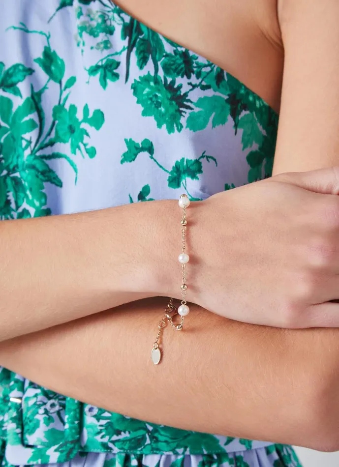 Women Jewellery LKBennett Clara Pearl And Gold Chain Bracelet Women Jewellery LKBennett Clara Pearl And Gold Chain Bracelet