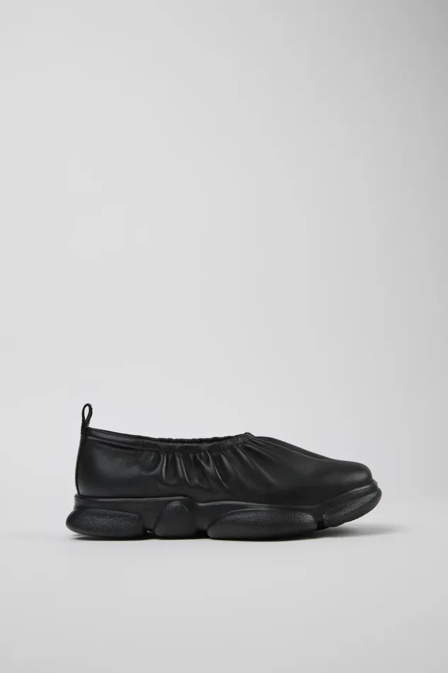 Women Karst Black Leather Shoes Camper Ballerinas Women Karst Black Leather Shoes Camper Ballerinas