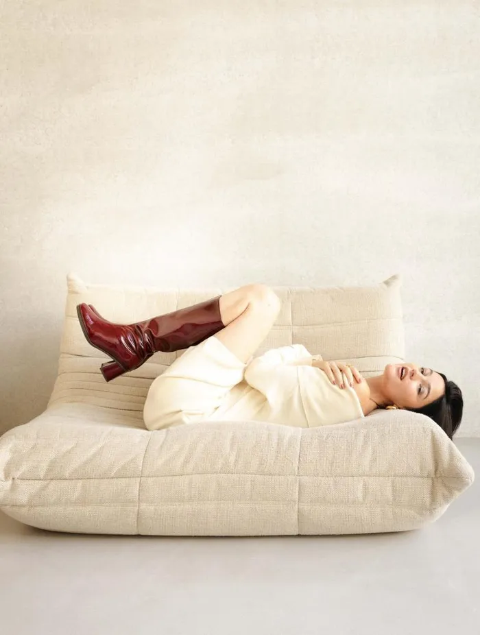 Women Knee High Boots Bobbies Lala Nebbiolo