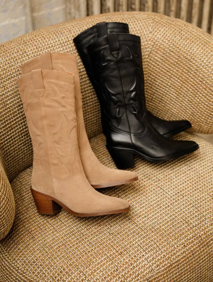 Women Knee High Boots Bobbies Vick Antelope