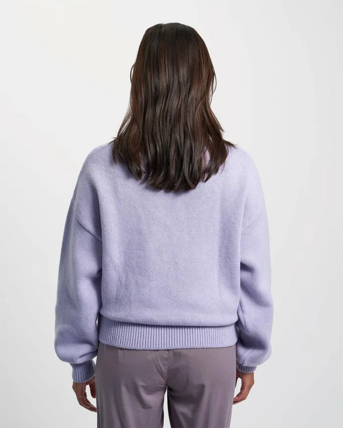 Women Knit Sweaters Colorful Standard Oversized Merino Wool Crew Dusty Olive