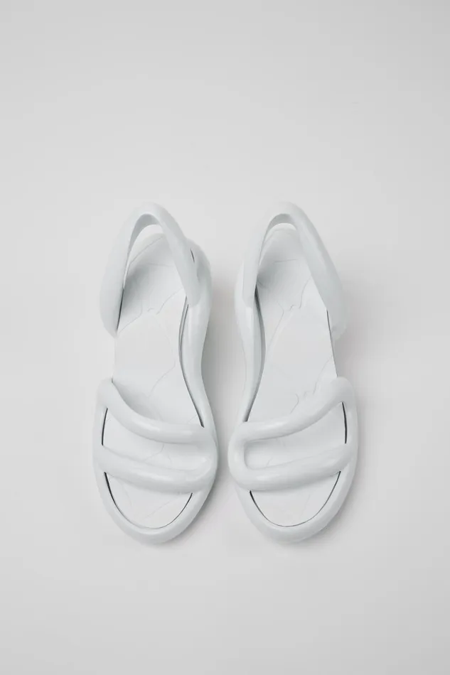 Women Kobarah White Unisex Sandals Camper Heels Women Kobarah White Unisex Sandals Camper Heels