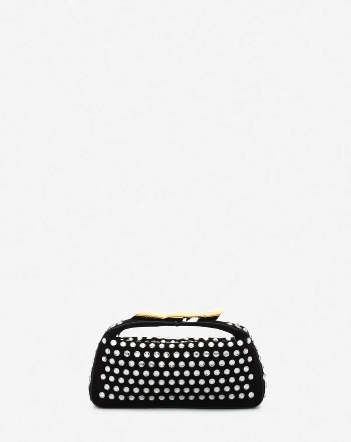 Women Lanvin Crossbody Bags and Shoulder Bags Haute Squence Leather Clutch Bag With Rhinestones Black Women Lanvin Crossbody Bags and Shoulder Bags Haute Squence Leather Clutch Bag With Rhinestones Black